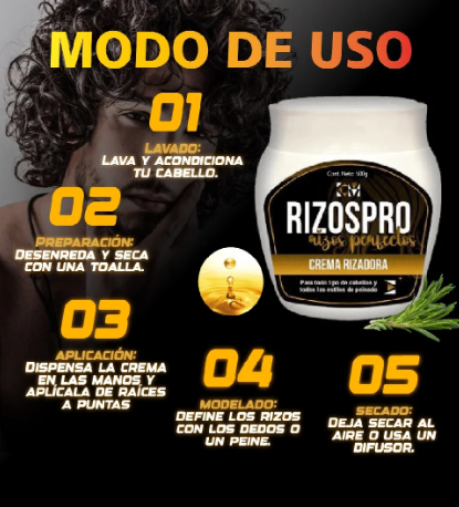 RIZOSPRO - TRATAMIENTO DE CREMA RIZADORA 100% EFECTIVO